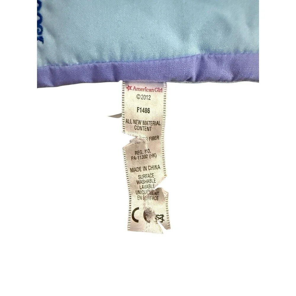 American‎ Girl Doll Pepper 2012 Pet dog cat Pillow Pad  Blue